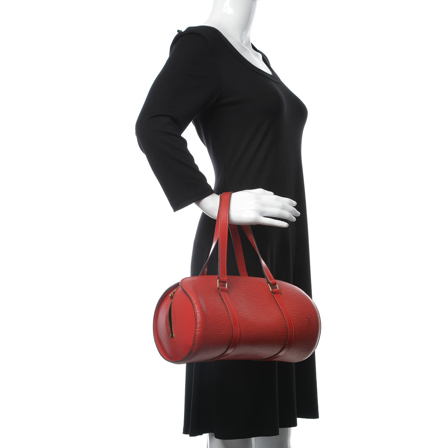 Louis Vuitton Epi Soufflot Castillan Red 2 of 17