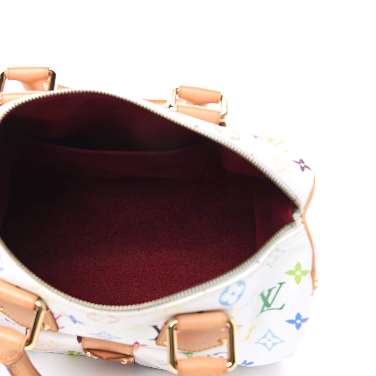 Monogram Multicolor Speedy 30 White