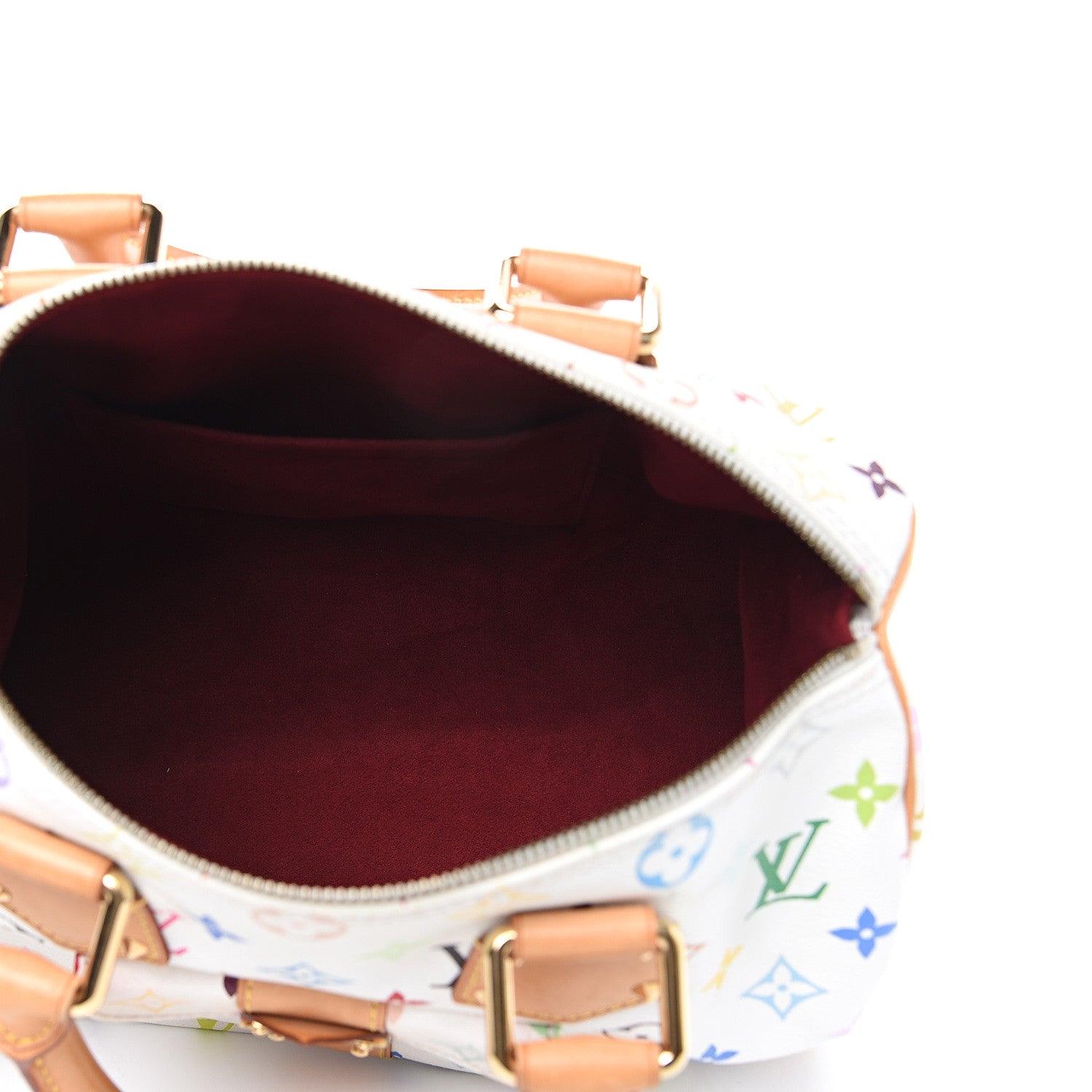 Louis Vuitton Monogram Multicolor Speedy 30 White 4 of 13