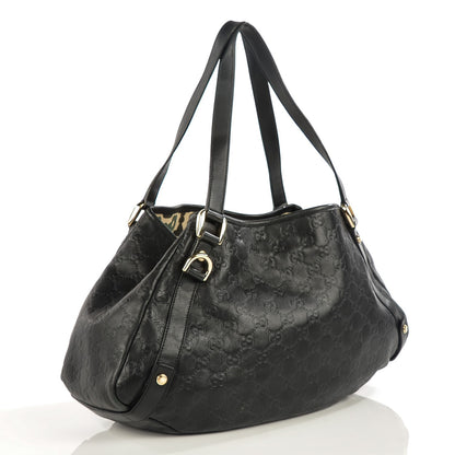 Gucci Guccissima Medium Abbey Shoulder Bag Black 3 of 7