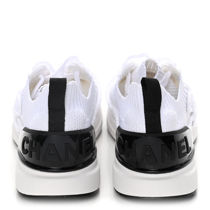 Chanel Fabric Logo Sneakers 39 White 6 of 12