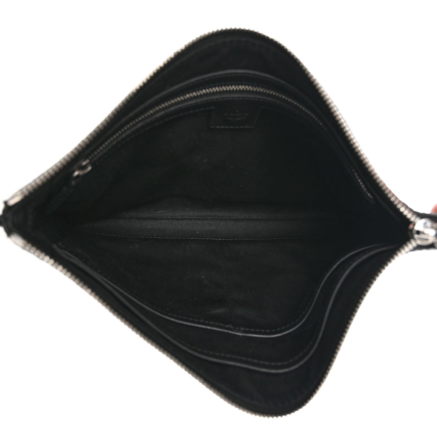 Visetos Floral Leopard Wristlet Zip Pouch Black