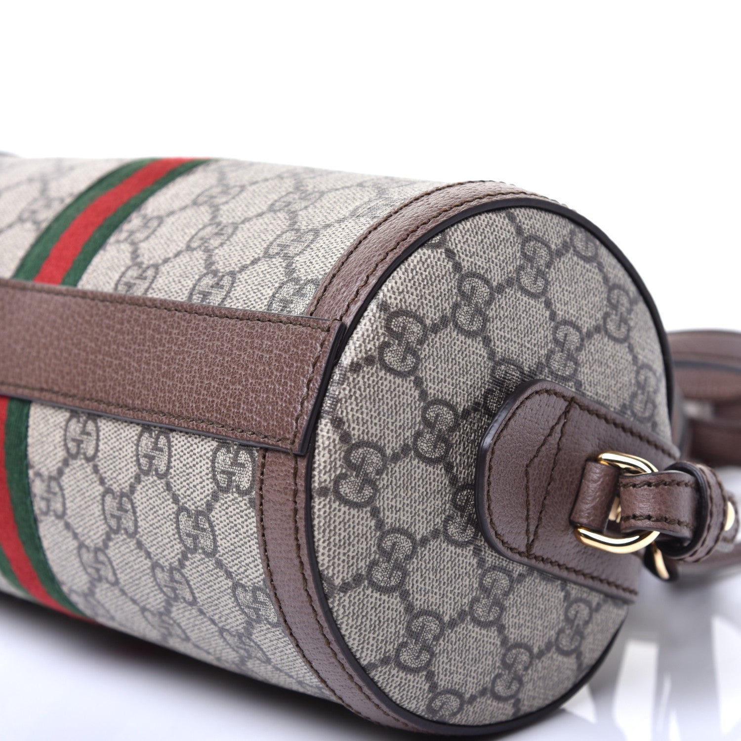 Gucci GG Supreme Monogram Web Small Ophidia Boston Bag Beige New Acero 8 of 8