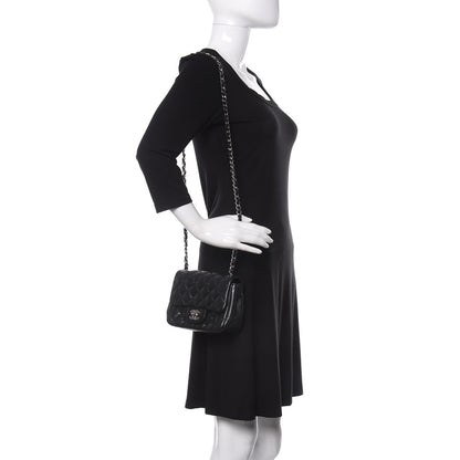 Chanel Lambskin Quilted Mini Square Flap Black 2 of 12