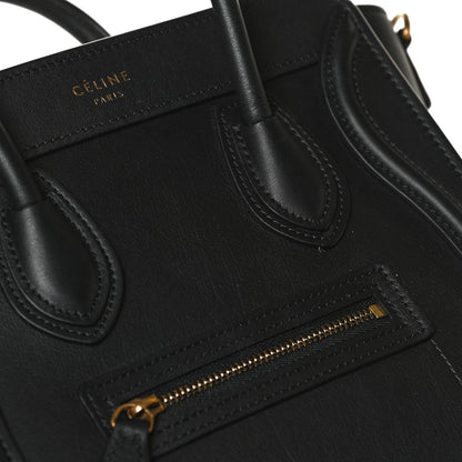 Celine Smooth Calfskin Nano Luggage Black 11 of 11
