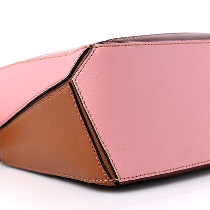 Loewe Calfskin Small Puzzle Bag Tan Medium Pink 7 of 9