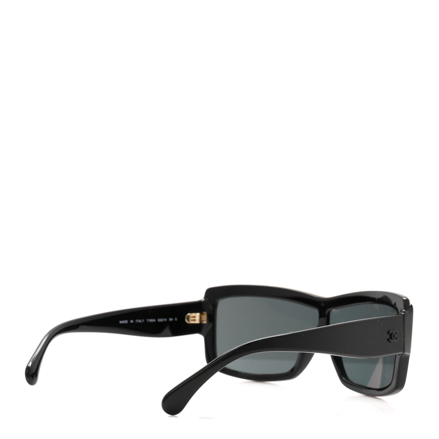 Chanel Acetate Shield Sunglasses 71504 Black 4 of 8