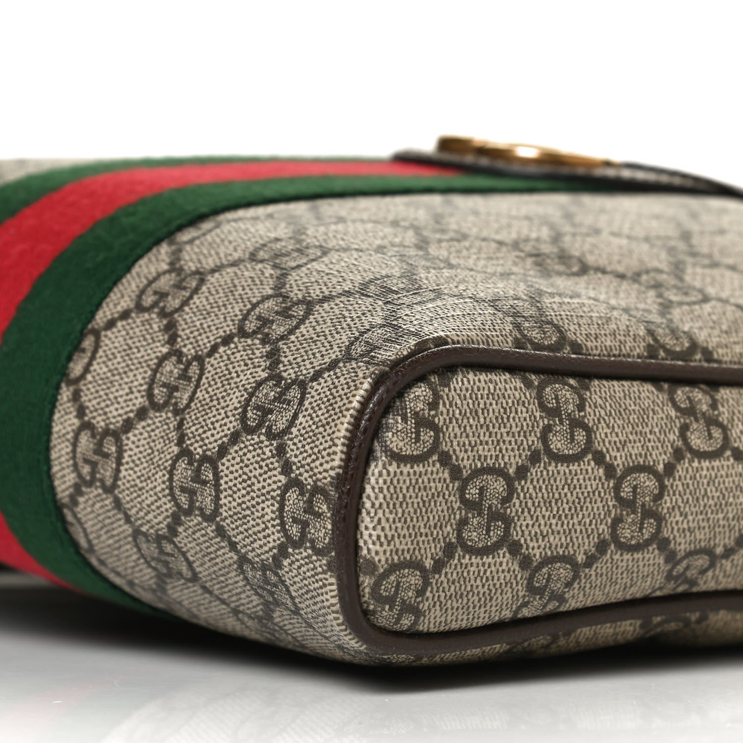 Gucci GG Supreme Monogram Web Small Ophidia Messenger Bag Brown 10 of 12