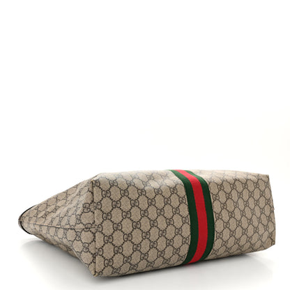 Gucci GG Supreme Monogram Medium Ophidia Shopping Tote Brown 4 of 11