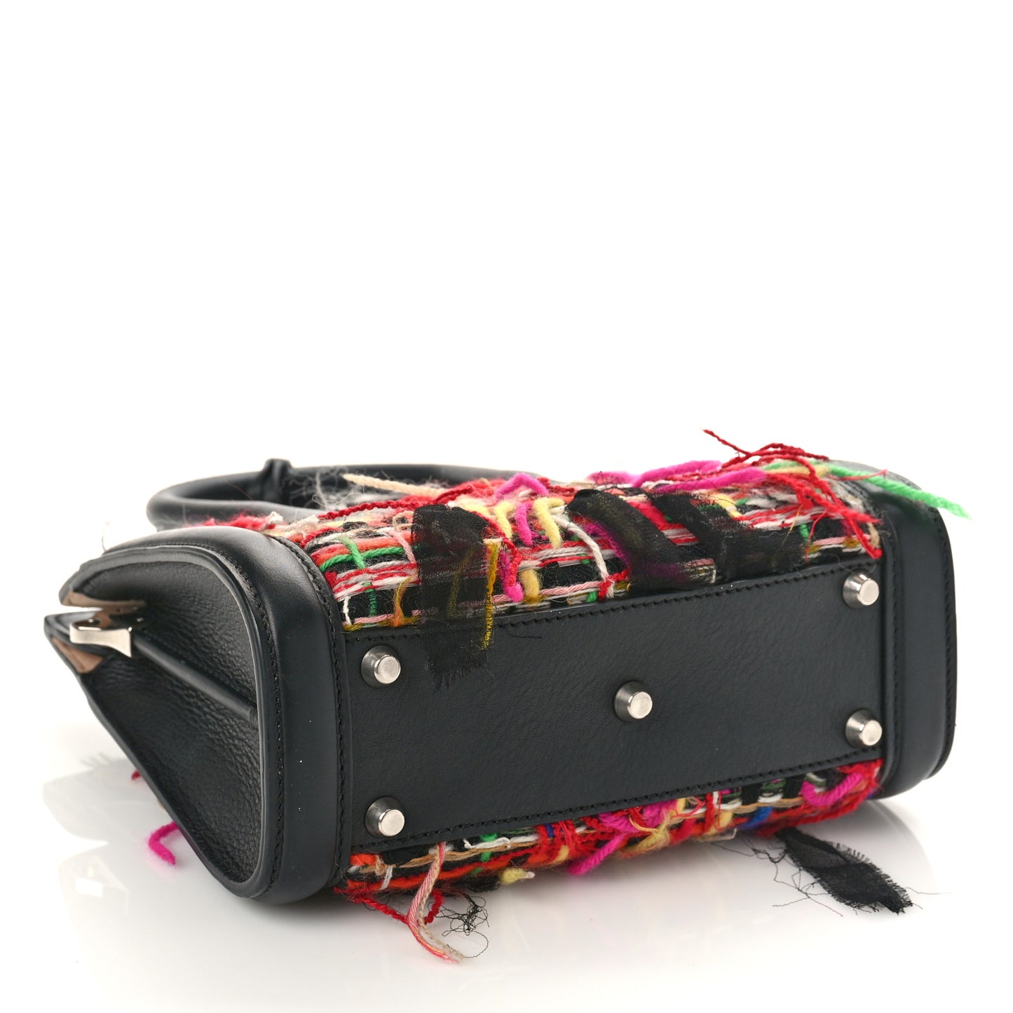 Tweed Sweet Calfskin Small Heroine 30 Multicolor Black