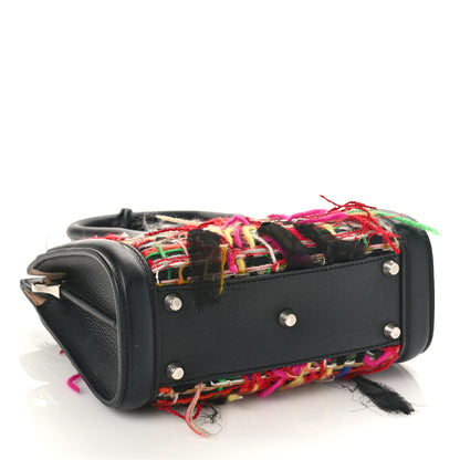 Alexander McQueen Tweed Sweet Calfskin Small Heroine 30 Multicolor Black 4 of 9