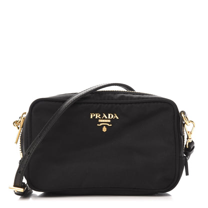 Prada Tessuto Nylon Mini Camera Crossbody Bag Black 1 of 10