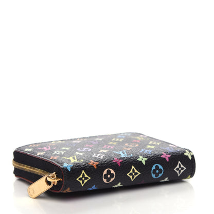 Louis Vuitton Monogram Multicolor Zippy Coin Purse Black Grenade 4 of 8