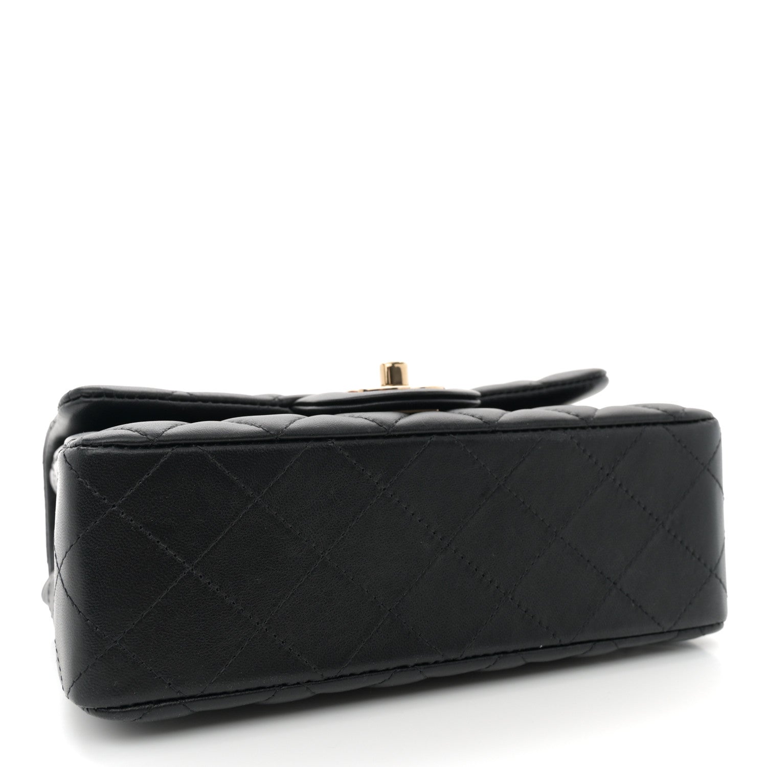 Chanel Lambskin Quilted Mini Rectangular Flap Black 4 of 11