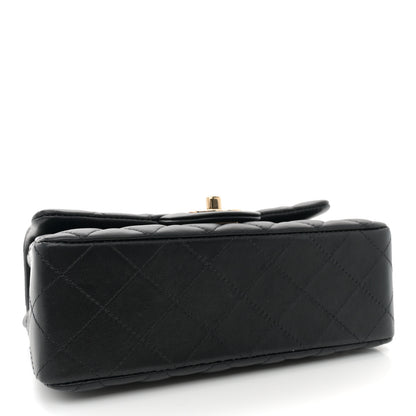 Chanel Lambskin Quilted Mini Rectangular Flap Black 4 of 11