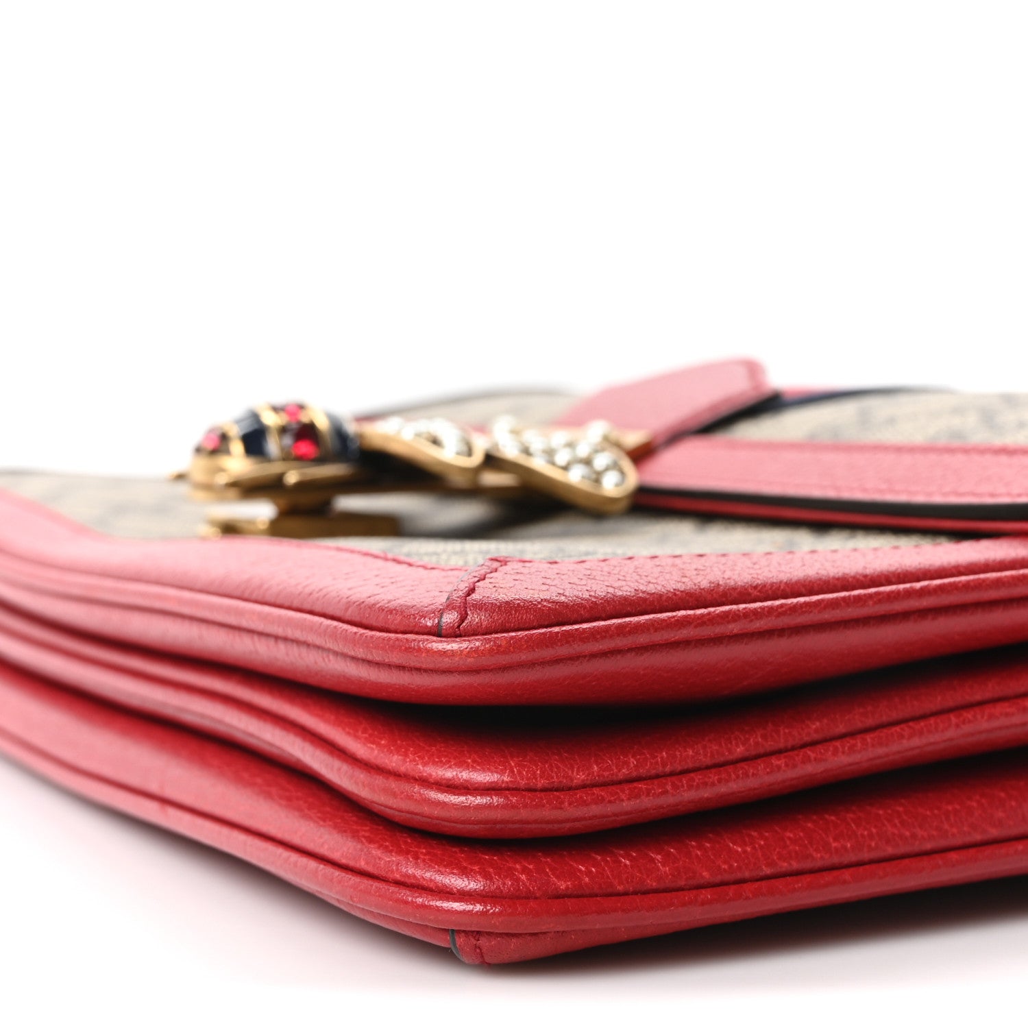 Gucci GG Supreme Monogram Medium Queen Margaret Shoulder Bag Red 10 of 10