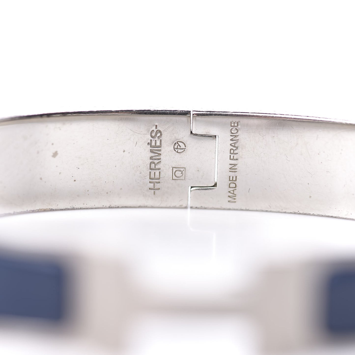 Matte Enamel Narrow Clic Clac HH Bracelet GM Indigo