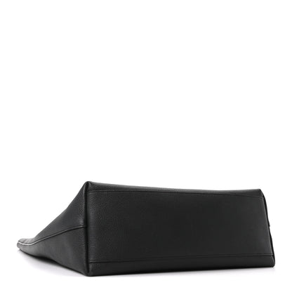Saint Laurent Calfskin Bold Shopping Tote Black 5 of 9