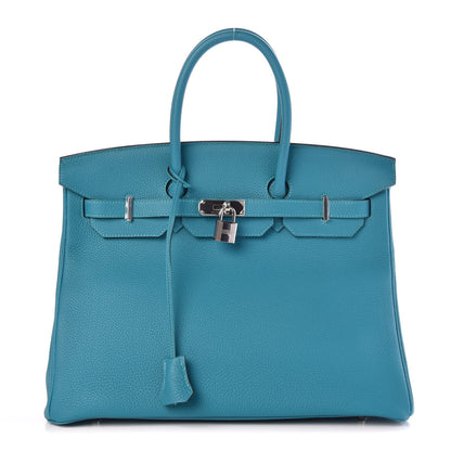 Hermes Togo Birkin 35 Turquoise 1 of 8