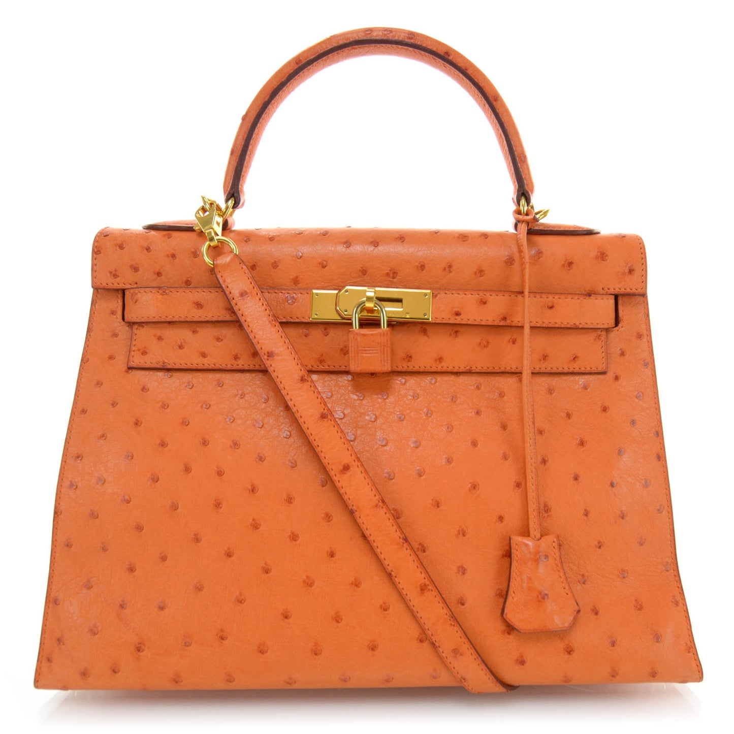 Ostrich Kelly 32 Orange