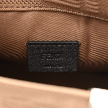 Fendi Technical Fabric Vitello Ceylon Plexiglass FF Mini Fendi Sunshine Shopper Tote Sand 6 of 10