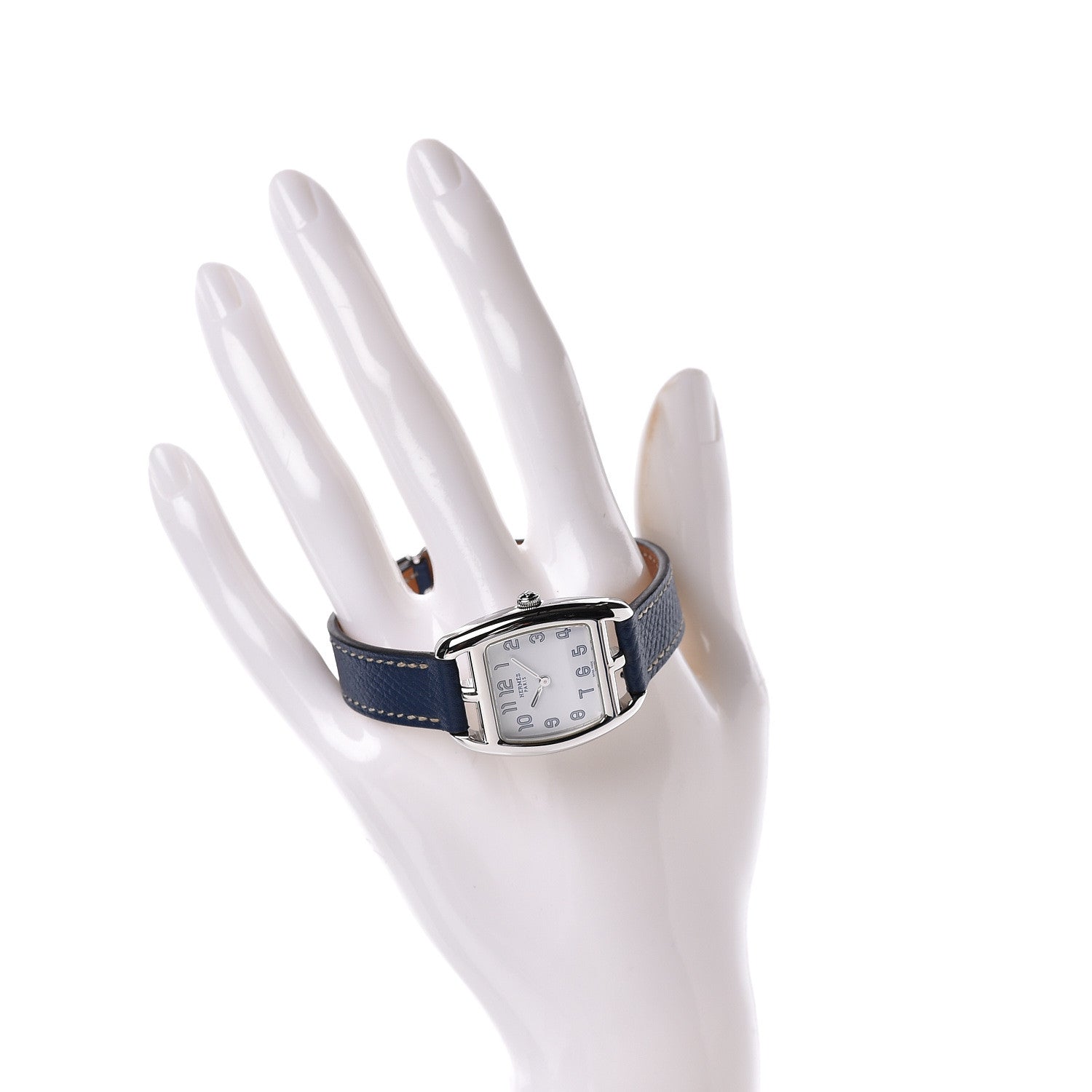 Hermes Stainless Steel Epsom 26mm Cape Cod Tonneau Quartz Watch Malta 2 of 8