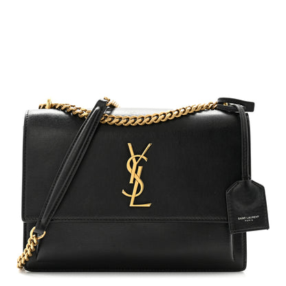 Saint Laurent Calfskin Medium Monogram Sunset Black 1 of 11