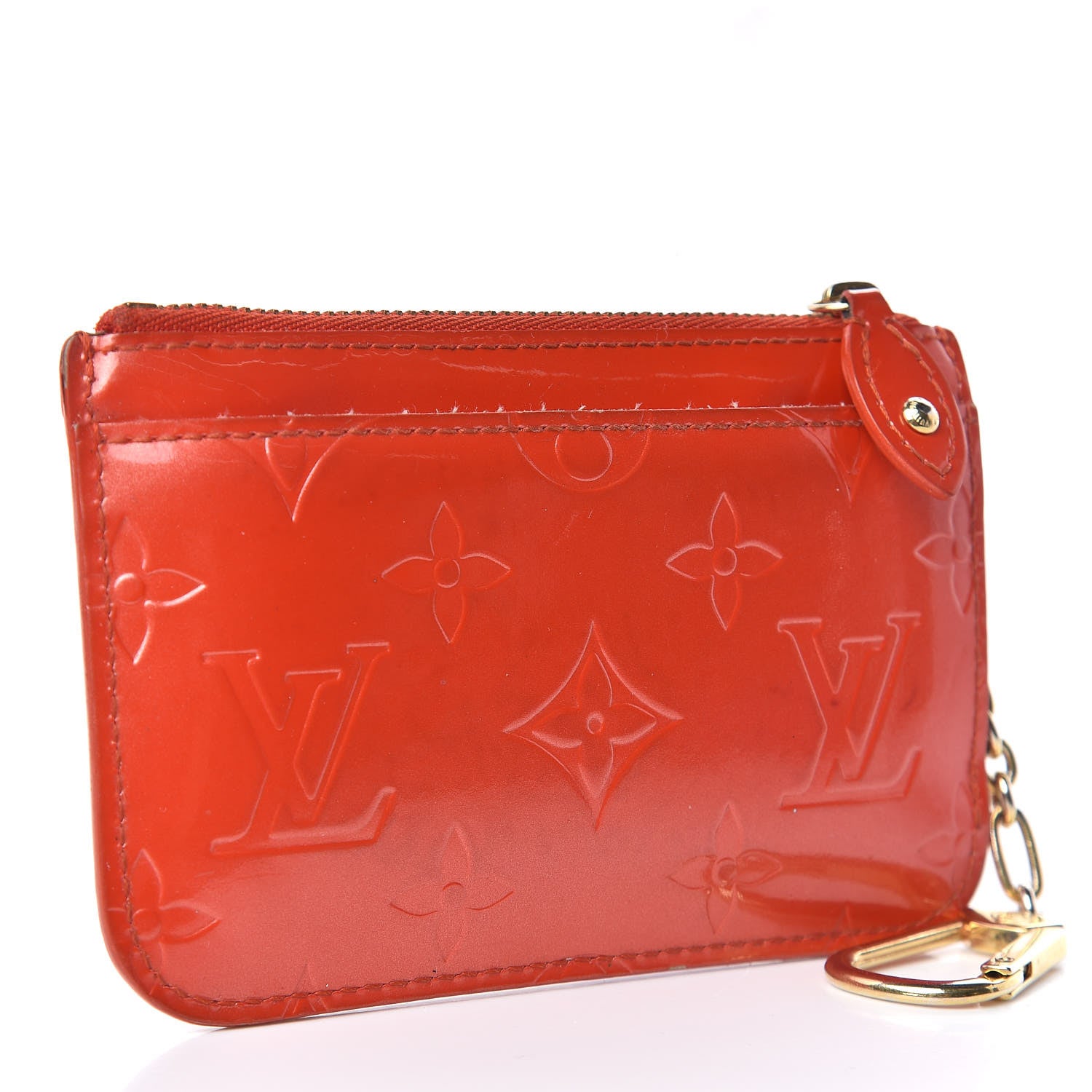 Louis Vuitton Vernis Key Pouch Orange 3 of 10