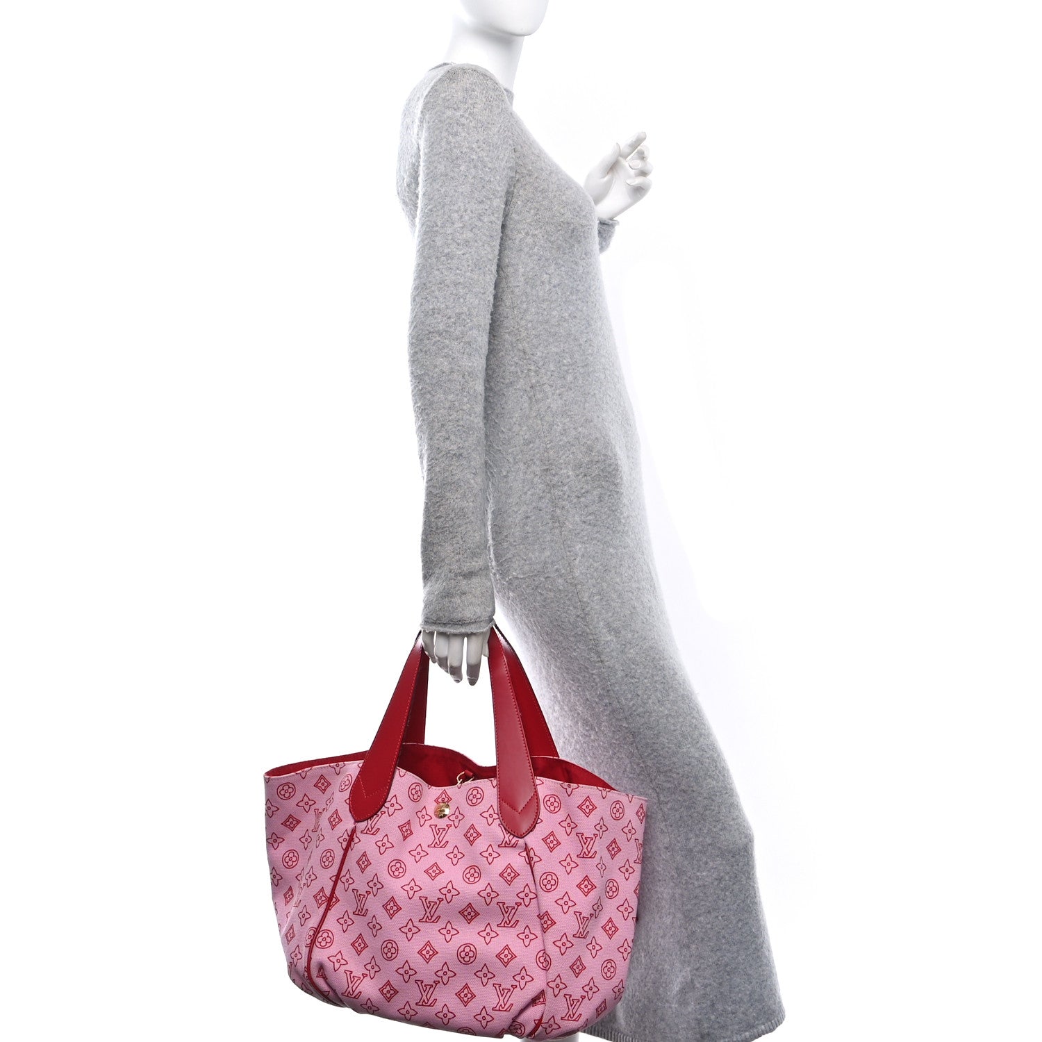 Louis Vuitton Canvas Cabas Ipanema PM Pink 2 of 11