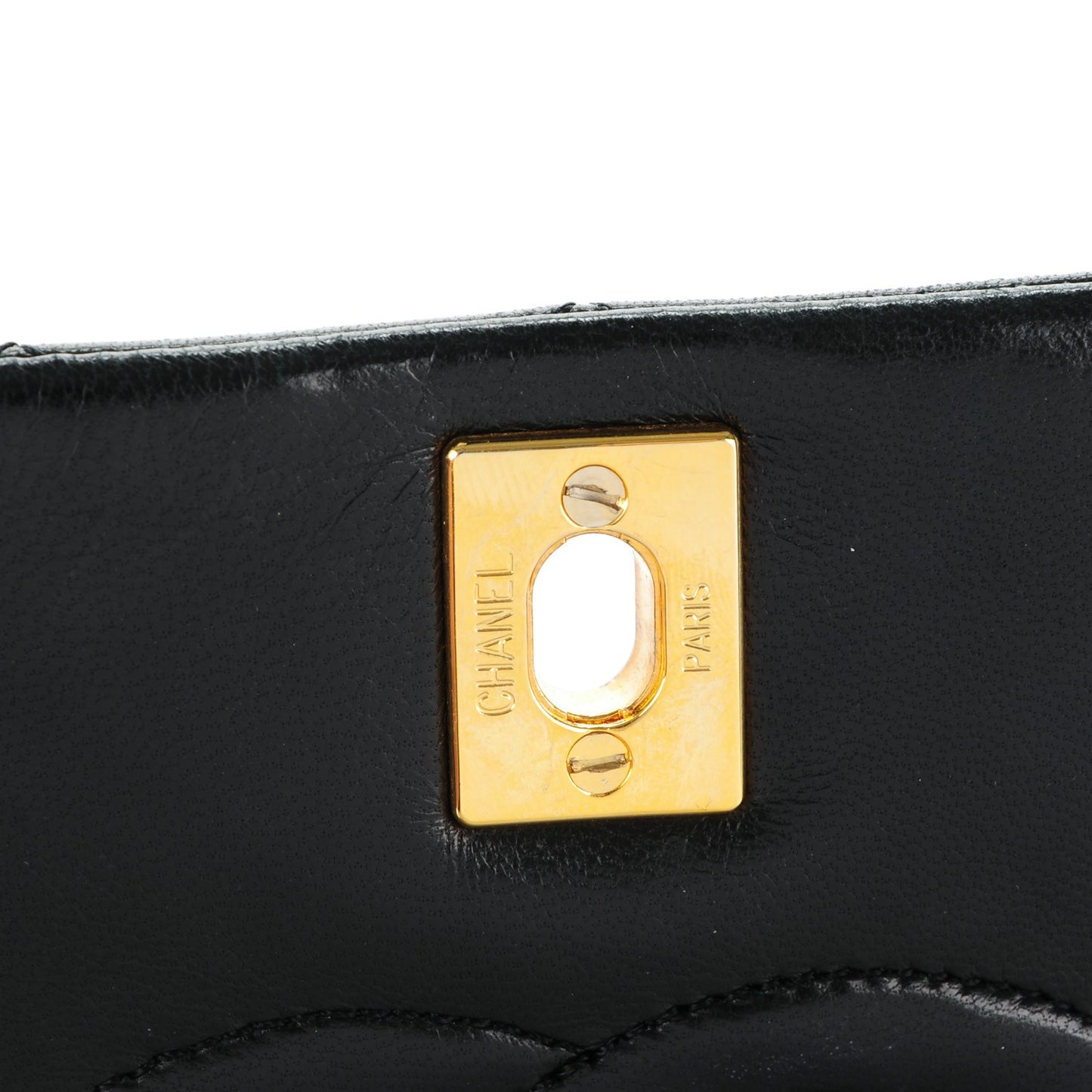 Lambskin Quilted Small Single Flap Black