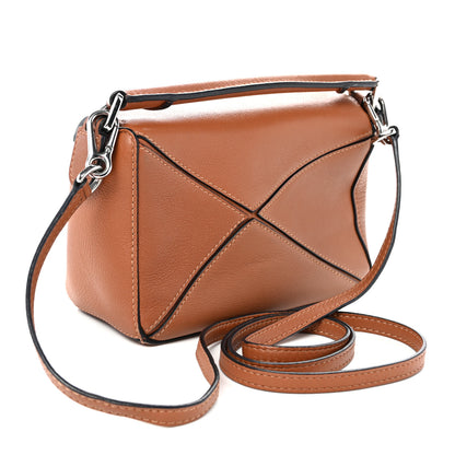 Loewe Calfskin Mini Puzzle Bag Tan 3 of 9