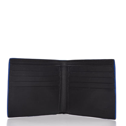 Fendi Vitello Century Face No Words Monochrome Bi-Fold Wallet Black 5 of 8