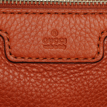 Gucci Pebbled Calfskin Small Boston Orange 6 of 7