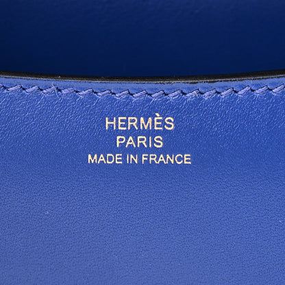 Hermes Tadelakt Constance 18 Bleu Electrique 6 of 10