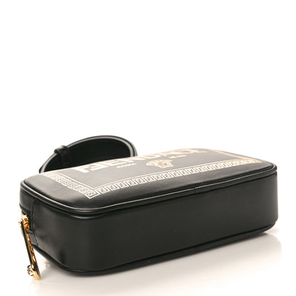 Fendi X VERSACE Vitello Cover Fendace Medusa Small Camera Case Black Gold 4 of 9