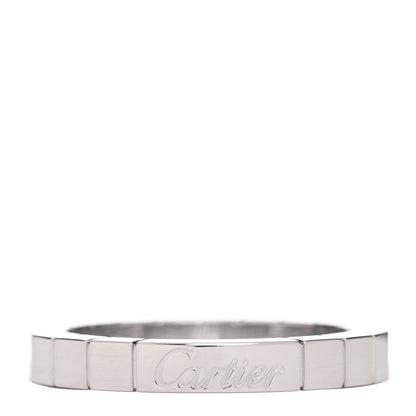 Cartier 18K White Gold Lanieres Ring 54 6.75 1 of 5
