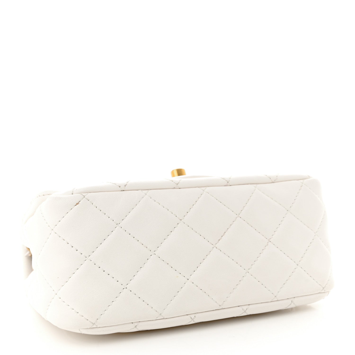 Chanel Lambskin Quilted Mini Pearl Crush Flap White 4 of 13