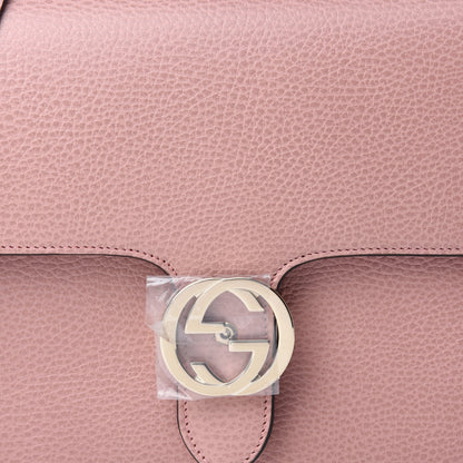 Gucci Dollar Calfskin Medium Interlocking G Top Handle Shoulder Bag Soft Pink 10 of 10