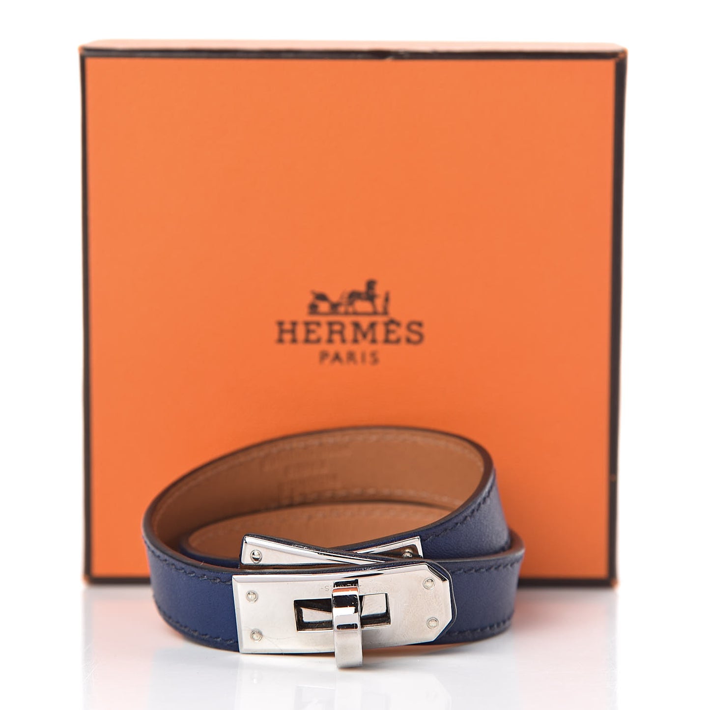 Swift Kelly Double Tour Bracelet S Bleu Saphir