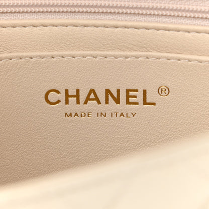 Chanel Caviar Quilted Mini Top Handle Rectangular Flap Beige 6 of 11