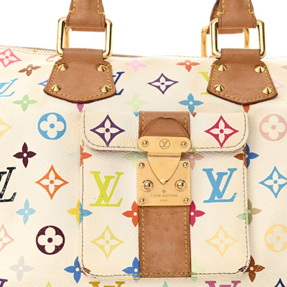 Louis Vuitton Monogram Multicolor Speedy 30 White 8 of 14