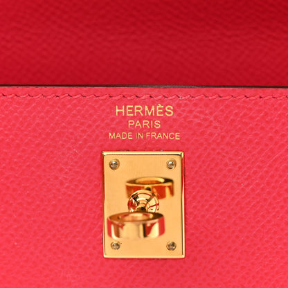 Hermes Epsom Kelly Sellier 25 Rose Extreme 6 of 11