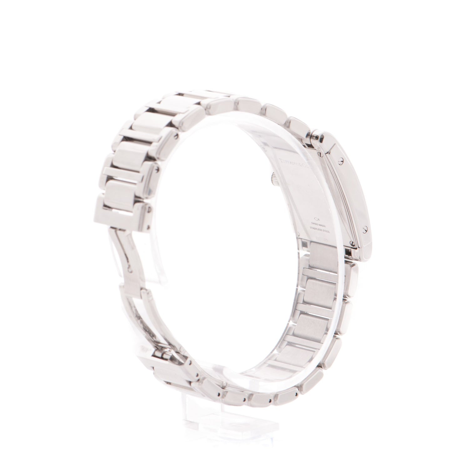 Stainless Steel Diamond Bezel 22mm Grand Resonator Quartz Watch Pink