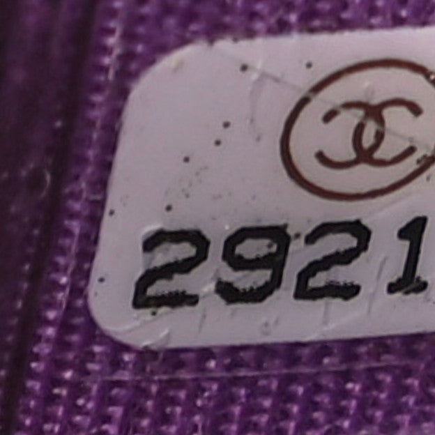 Chanel Patent Quilted Card Holder Purple 8 of 12