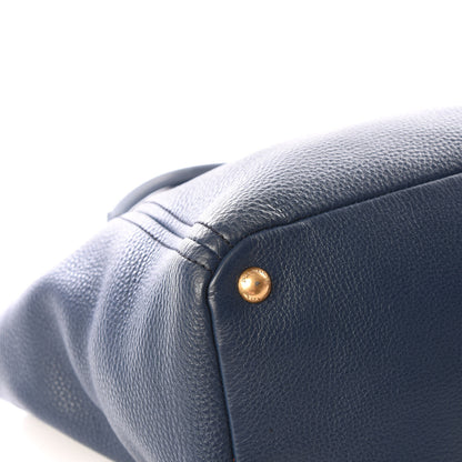Prada Vitello Daino Side Pocket Hobo Bluette 7 of 10