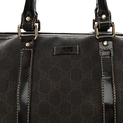 Gucci GG Supreme Monogram Medium Boston Dark Brown 8 of 10