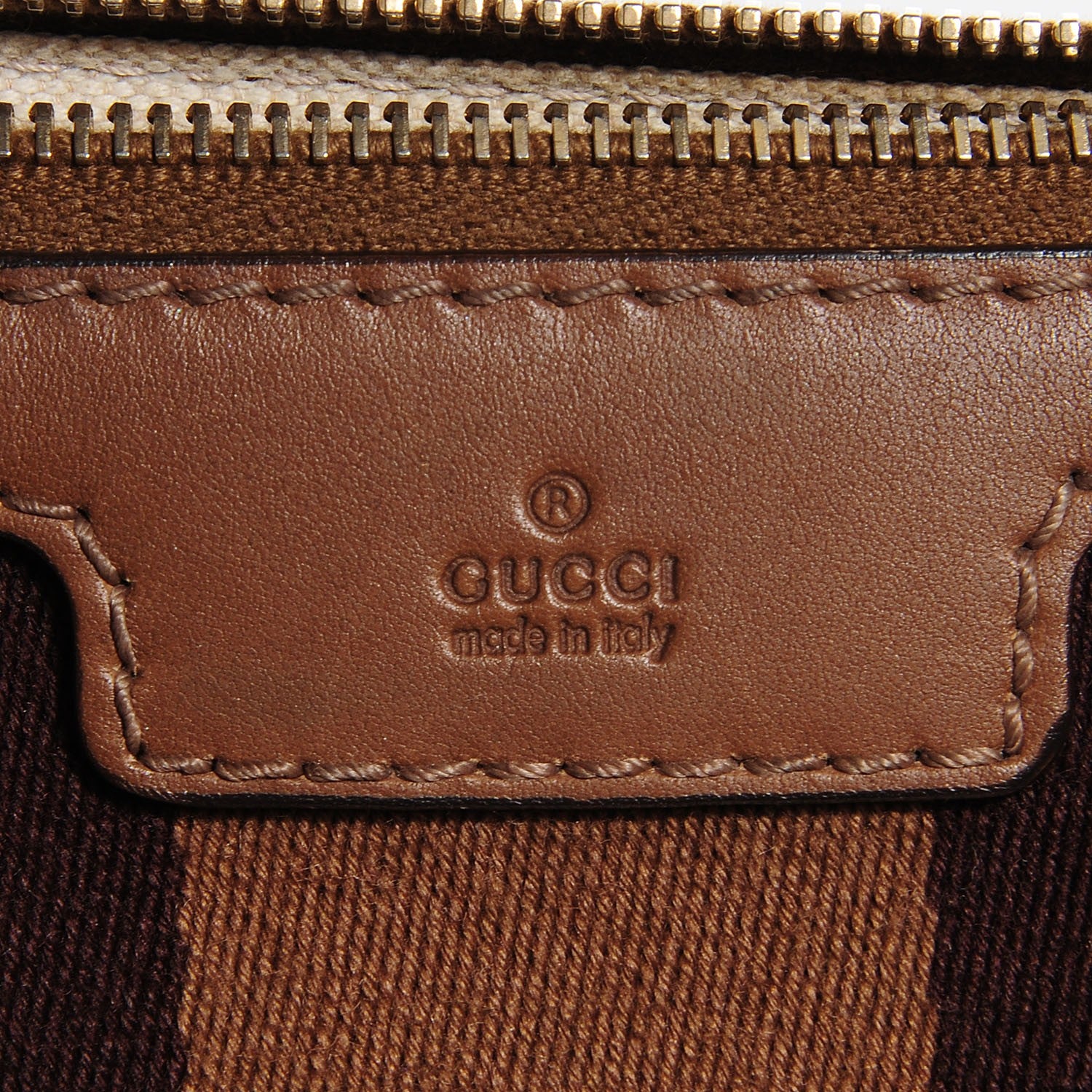 Gucci Nubuck Vintage Web Medium Boston Beige 6 of 8