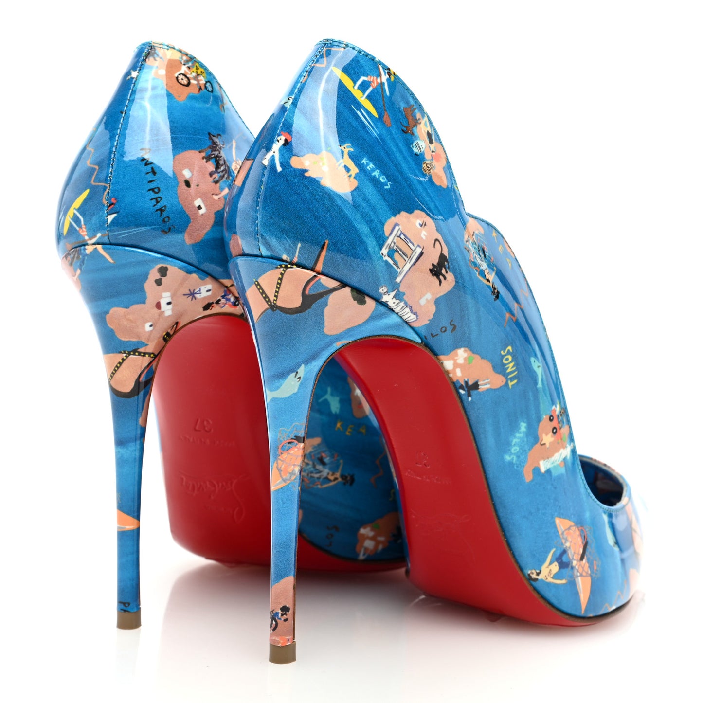 Patent Odissey Hot Chick 100 Pumps 37 Multicolor