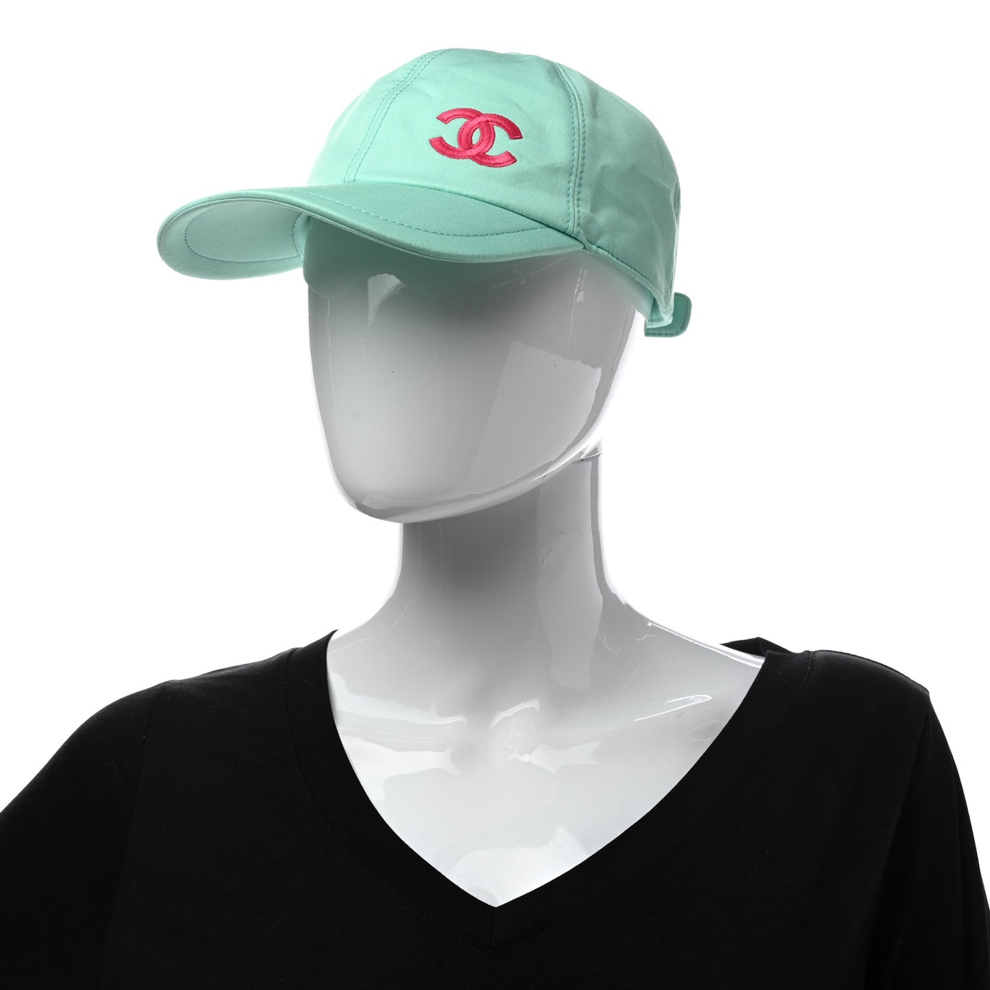 Cotton CC Cap Hat Turquoise Fuchsia