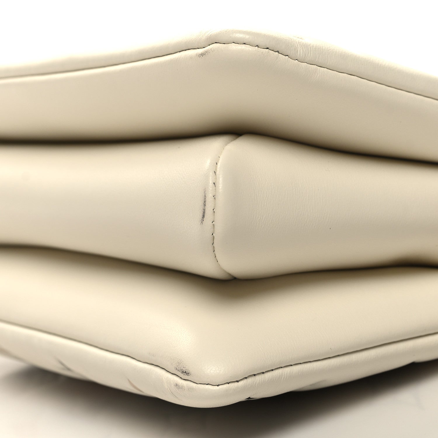 Louis Vuitton Lambskin Embossed Monogram Tricolor By The Pool Coussin BB Beige 11 of 11